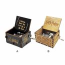 Harry Potter Music Box Engraved Wooden Hand Cranked Interesting Toy Xmas Gift AU