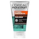 L'Oréal Paris Deep Exfoliating Scrub, Removes Impurities & Shine, Pore-Cleansing, Men Expert Hydra Energetic, 100ml