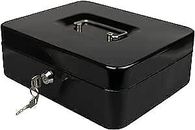 Primes Zum Selbermachen 10 Zoll Metall Kassenbox Stahl Kleingeldbox geliefert mit 2 Schlüsseln und 