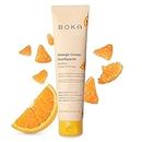 Boka Fluoride Free Toothpaste- Nano Hydroxyapatite, Remineralizing, Sensitive Teeth, Whitening- Dentist Recommended for Adult, Kids Oral Care- Orange Cream Flavor, 4oz 1Pk - US Manufactured