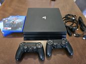 Sony PlayStation 4 1TB Console + 2 Controllers + 3 Games - Black
