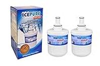 2 x RWF1100A Replacement Compatible Fridge Ice Water Filter Cartridge for Samsung Aqua Pure Plus RSG5DURS RSG5DURS1 Refrigerators - American Style - Side by Side - Fridge Freezers