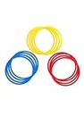 Siddhi Traders Flat Drills Training Speed Rings Set of 12 (4 of Each Colour) Suitable for Training Athletes Professional Running Marathon Sports and Fitness Training