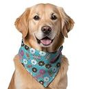 W Brings Happy Birthday Donuts Dog Bandana/Scarf with Cakes & Candles | This Stunning Gorgeous Design Dog Bandana Scarf is Perfect Styling Accessory for Dogs One Size Fits All.
