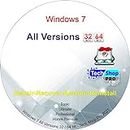 Tech-Shop-pro Reinstall DVD For Windows 7 All Versions 32/64 bit. Recover, Restore, Repair Boot Disc, and Install to Factory Default Fast and easy.