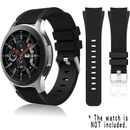 Band Compatible With Galaxy Watch 46mm Bands/ Gear S3 Frontier, Classic Watch Bands/ Galaxy Watch 3 Bands 45mm, 22mm Soft Silicone Bands Bracelet Sports Strap For Men & Women Without Watch