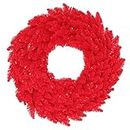 Vickerman 30" Red Fir Artificial Christmas Wreath, Unlit - Faux Christmas Wreath - Indoor Seasonal Home Decor