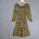 Michael Kors Womens Dress Size S Small Blue Yellow Floral Stretch