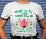 Beau et inspirant T-shirt de sensibilisation à la santé mentale