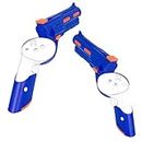 Geekria VR Gun Stock Compatible with Meta Quest 3, Shooting Game Handle Accessories, Enhanced FPS Games Reality Holding Feels, Hard Shell Anti Slip Handle Attachments (Blue, 1 Pair)