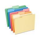 Staples Heavyweight File Folders 1/3-Cut Tab Letter Size Assorted Colors 50/Box