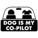 Adesivi per auto Dog is My Co-Pilot Decal Pet Sticker Car Styling Divertente Car Sticker Auto Accessori Black Sliver
