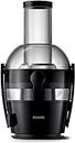 Philips Viva Collection Juicer, 800 W Motor, 2L Capacity, XL Tube, QuickClean Technology, Drip Stop, Pre-clean, See-through Integrated Pulp Container, Black (HR1855/70)