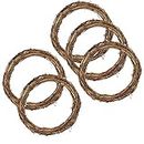 KY Jewelry 5 Pack 10 Inch Natural Grapevine Wreaths Vine Branch Wreath Christmas Rattan Wreath for DIY Craft Front Door Wall Hanging or Wedding Decors