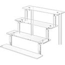 WINKINE Acrylic Riser Display Shelf, Display Riser Compatible with Funko POP Figures, 4 Tier Perfume Organizer, Tiered Display Stand Risers for Display, Acrylic Display for Decoration and Organizer