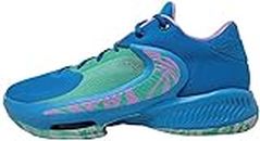 Nike Men's Zoom Freak 4 Basketball Shoes, Laser Blue/Lilac-light Menta, 10