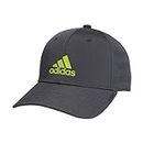 adidas boys Kids/Boys-girls Gameday Snapback Adjustable Fit Cap Structured Headwear, Grey Six/Semi Solar Yellow, One Size US