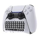 Wireless Controller Keyboard for PS5, Bluetooth 3.0 Mini Portable Gamepad Chatpad with Built-in Speaker & 3.5MM Audio Jack for Playstation 5 Voice Chat Board for Messaging and Gaming Live Chat