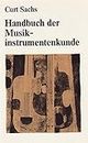 Handb. musikinstrumentenkunde livre sur la musique