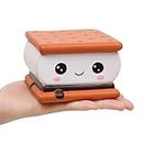 Anboor Squishies Smore Slow Rising Squishy Toy for Kids Soft Cookies Sandwich Scented Stress Relief Realistic Food Cute Squeeze Squish Toy
