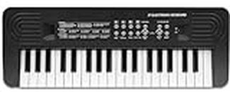 M SANMERSEN 37 Keys Piano Keyboard for Kids Portable Electronic Keyboard Piano for 3 4 5 6 7 8 Year Old Girls Boys Music Piano with Dual Speaker Educational Toys Gift, Black