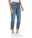 Signature by Levi Strauss & Co. Gold Women's Mid Rise Slim Boyfriend Jeans (Standard and Plus), One and Only-waterless, 18 Plus