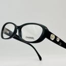 Chanel Glasses Women's Oval Black Flower Logo Elegant Mod. 3197 -H NEW