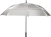 Coolibar UPF 50+ 62 Inch Tournament Golf Umbrella - Sun Protective (One Size- Silver/Green)
