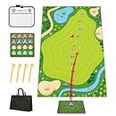 Golf Game Set, 180 x 120cm Casual Golf Game Set, Golf Chipping Game Golf Training Mat, Stick Chip Golf Game Gift for Adults Kids, Indoor Outdoor Golf Training Aid Equipment Backyard Sport Games