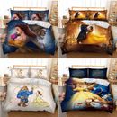 Beauty&the Beast Duvet Cover Bedding Set with Pillowcases Single Double King UK
