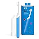 Quip Kids Electric Toothbrush - Sonic Toothbrush with Small Brush Head, Travel Cover & Mirror Mount, Soft Bristles, Timer, and Rubber Handle - Blue