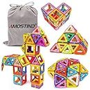 AMOSTING Magnetic Blocks Building Blocks Educational Toys Construction Stacking Toy-64 pcs