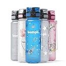 bumpli® Trinkflasche Kinder 500ml - auslaufsicher & Kohlensäure geeignet | mit Fruchteinsatz |BPA-FREI | Ideal für Schule, Kindergarten