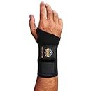 Ergodyne ProFlex 675 Ambidextrous Double-Strap Wrist Support, Black, Large