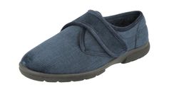 Pantofole da uomo / scarpe da casa (Hallam) 2 V larghe vestibilità by Db scarpe blu navy