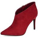 Journee Collection Womens Demmi Bootie Red, 5.5 Womens US