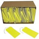 Q-Connect KF01626 Strung Tag 120x60mm - Yellow (Pack of 1000)