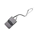 Pochette pour téléphone portable avec bandoulière - Pochette de transport pour téléphone portable (simple couche, gris)
