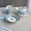 British Coffee Set with Silk Road Food Plates Afternoon Tea Cups Teaware Dinnerware Tableware