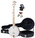 Deering Goodtime Maple Openback Banjo with Hard Case Instrument Alley Open Back Combo - Made in the USA