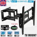 Swivel Tilt TV Wall Mount Bracket Full Motion FITS 40 46 50 55 60 65 70 80" Inch