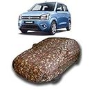CREEPERS Water Resistant Car Cover for New Maruti Suzuki Wagon R ZXI 1.2 2019 (Militry with Mirror Pockets)