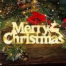Tolobeve Merry Christmas Sign,11" Merry Christmas Lighted Sign for Christmas Decorations, Christmas Tree Wreath Decorations Accessories Hanging Ornaments, Christmas Decor Lights for Home, SDZIBZ-01