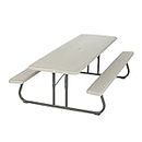 Lifetime 80123 Folding Picnic Table and Benches, 8'