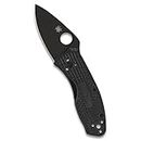 Spyderco Ambitious Lightweight Folding Pocket Knife with 2.31 Inch Stainless Steel Blade and FRN Handle - PlainEdge - C148SBBK