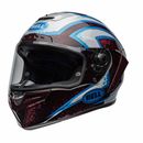 Bell Race Star DLX Flex Xenon Gloss Red Silver Full Face Helmet -  Livraison ...
