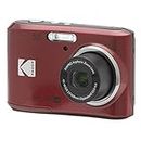 KODAK PIXPRO FZ45-RD 16MP Digital Camera 4X Optical Zoom 27mm Wide Angle 1080P Full HD Video 2.7" LCD Vlogging Camera (Red)