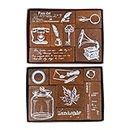 Cliocoo 14pcs Wood Rubber Stamp Set, Vintage Decorative Wooden Stamp Set, Stamp for Art Craft, Journal, Diary, Scrapbook, Planner, Letter, Card Making M-06 (The Past)