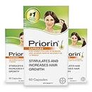 Priorin Hair Growth Vitamins With Biotin - Hair Vitamins To Stimulate Hair Growth For Men And Women, Decrease Of Hair Loss After Washing, Contains Biotin For Hair Growth, 3x60 Count, 3 Month Supply