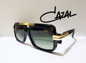 CAZAL Sunglasses Gold & Black Frame Green Lens Unisex Eyewear